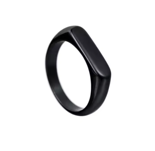 Elegant Stainless Steel Square Ring - Image 2